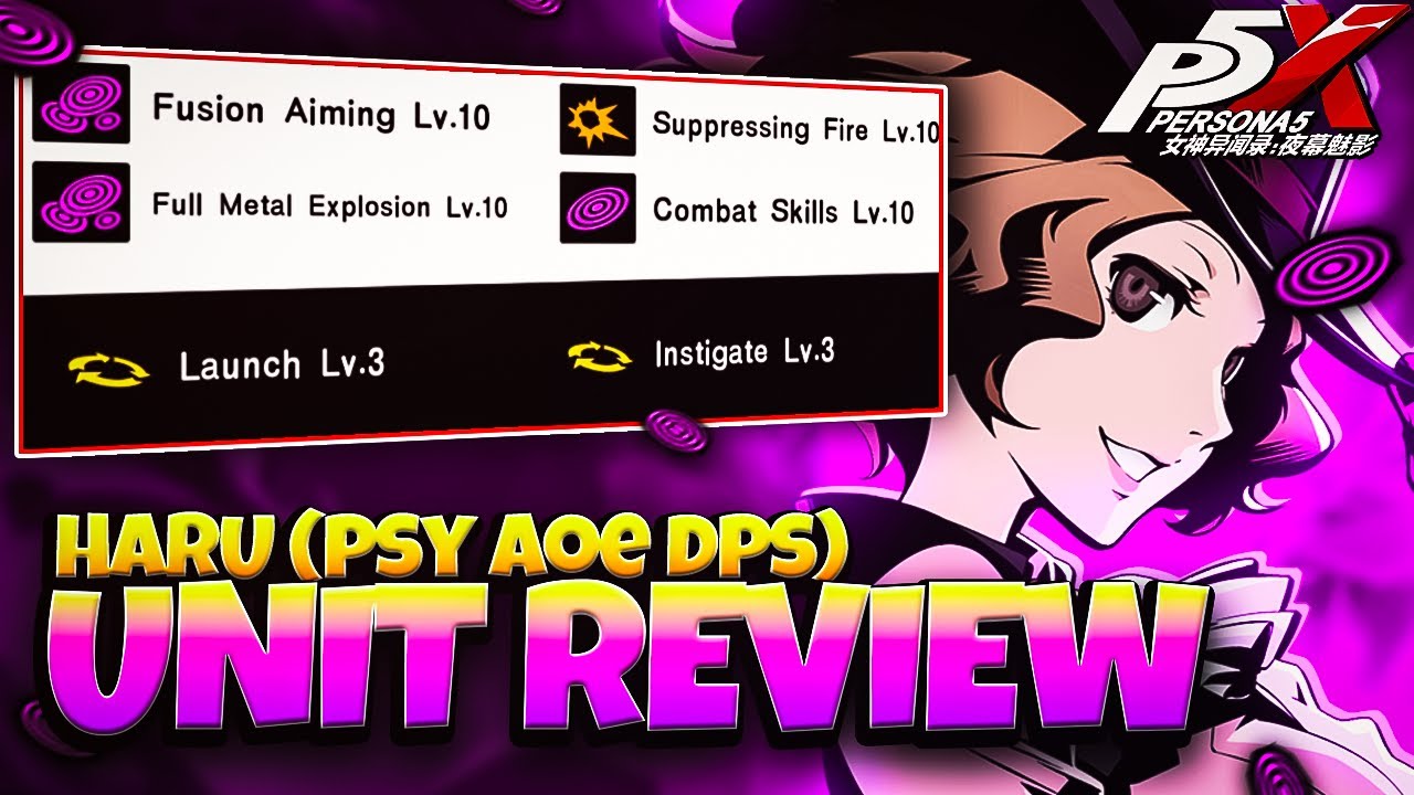 *NEW* UNIT REVIEW! HARU HONEST REVIEW | PERSONA 5: THE PHANTOM X
