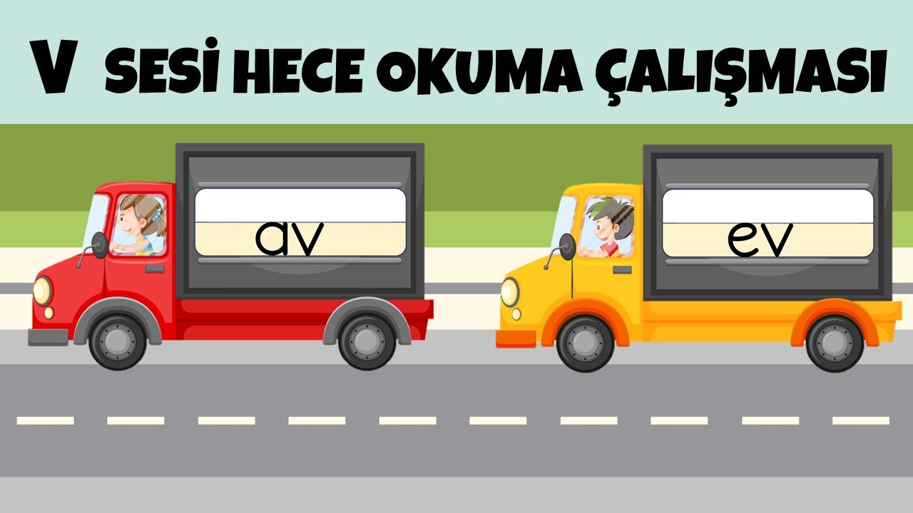 V Sesi Hece Okuma Çalışması - V Harfi Öğretimi - İlk Okuma Yazma Öğretimi