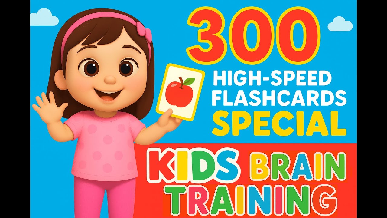 Baby & Toddler Right Brain Training | 300 High-Speed Flashcards Part 2 (Heguru & Shichida Style)
