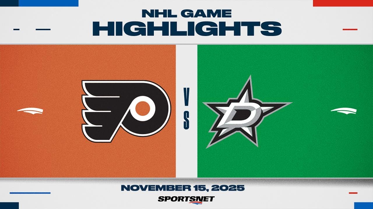 NHL Highlights | Flyers vs. Stars - November 15, 2025