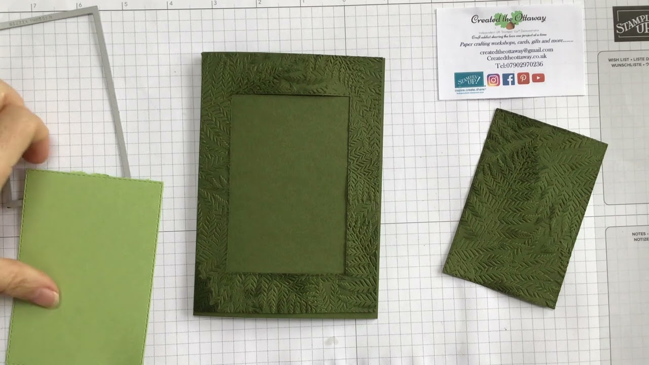 Многослойная тисненая открытка @createdtheottaway