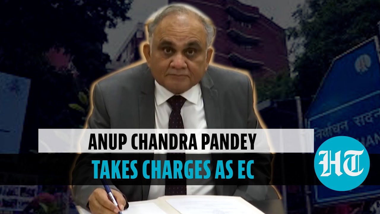 Former UP chief secy Anup Chandra Pandey assumes charge as Election Commissioner