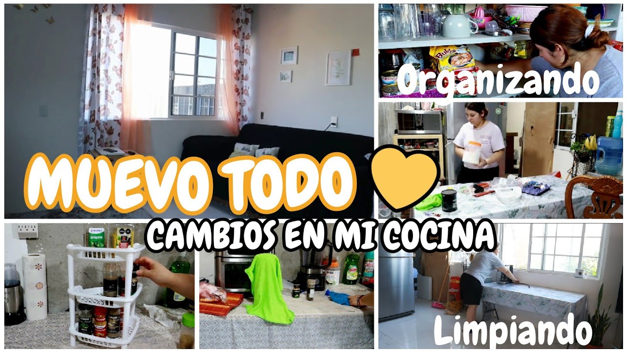 ‼️MUEVO TODO de LUGAR|| GRAN CAMBIO en MI COCINA||🪣🧹LIMPIEZA EXTREMA CASA TIPO INFONAVIT 🏘🌞