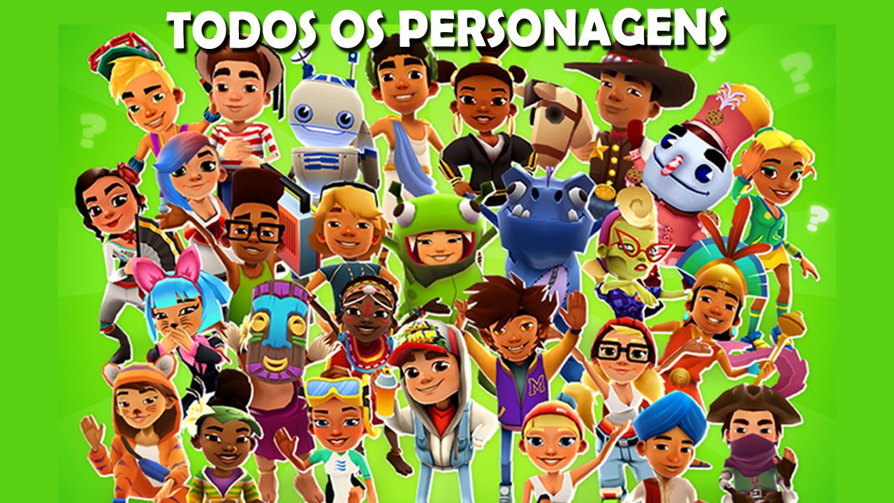 Subway Surfers - Todos os Personagens 2016