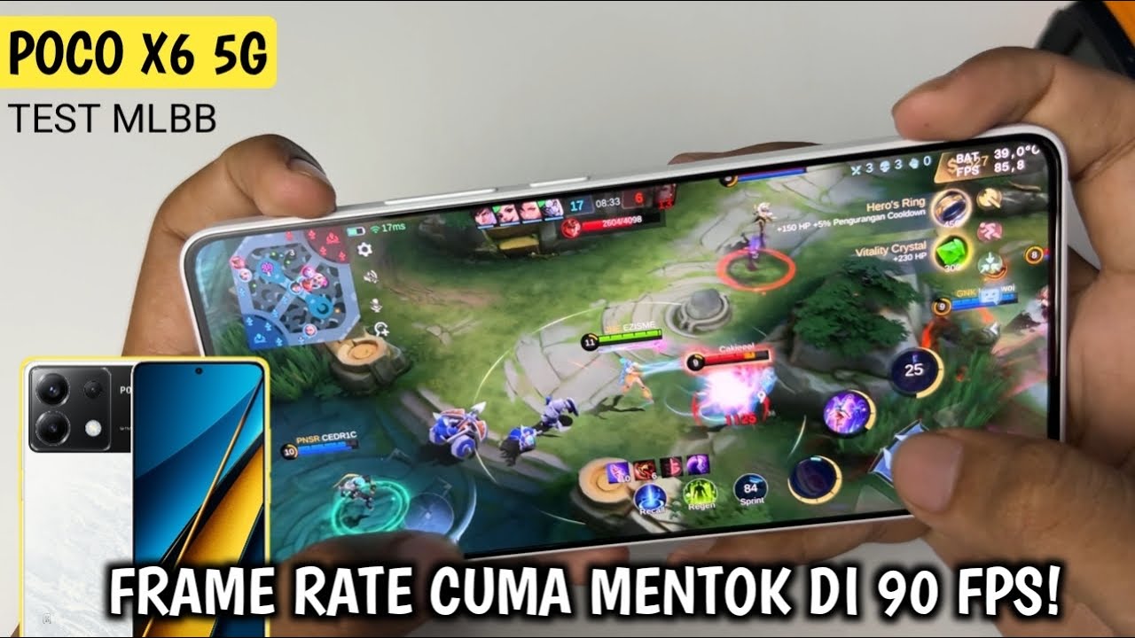 Tes Main Mobile Legends di Poco X6 5G - Snapdragon 7s Gen 2 kenceng tapi kurang maksimal!