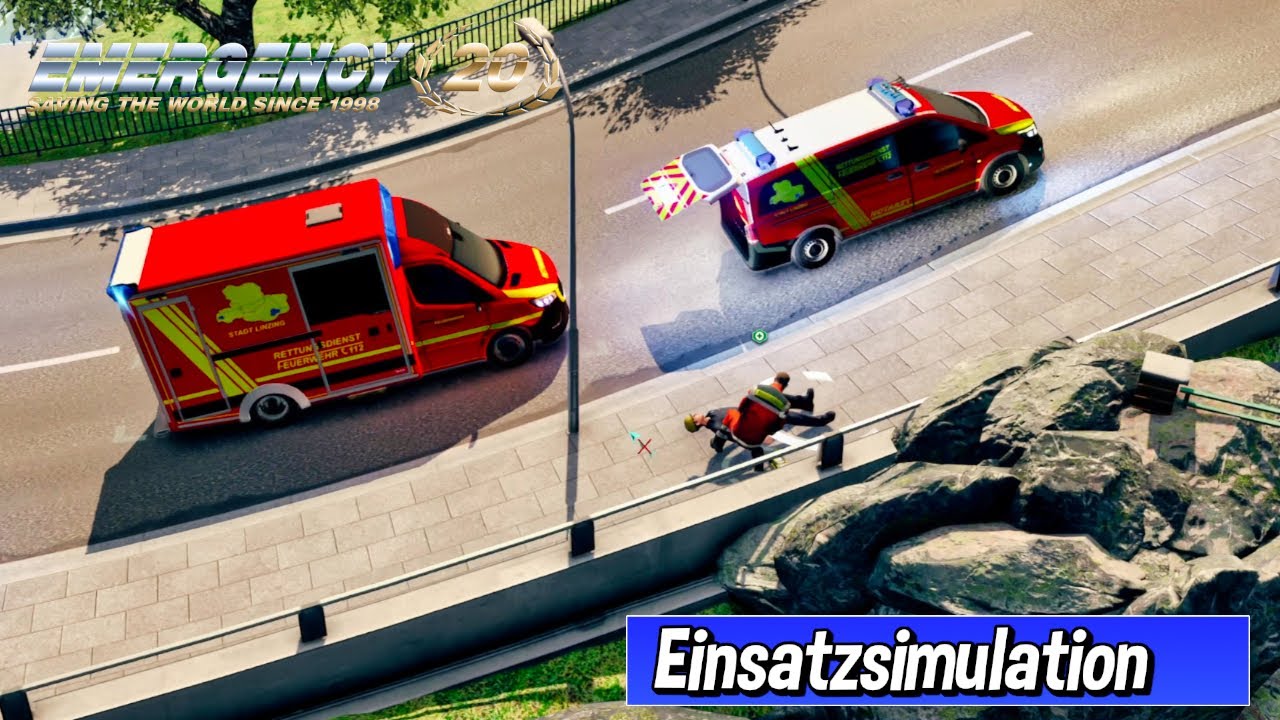 Emergency 20 | Notarzteinsatz: verletzte Person | Linzing Hauptwache | Einsatzsimulation
