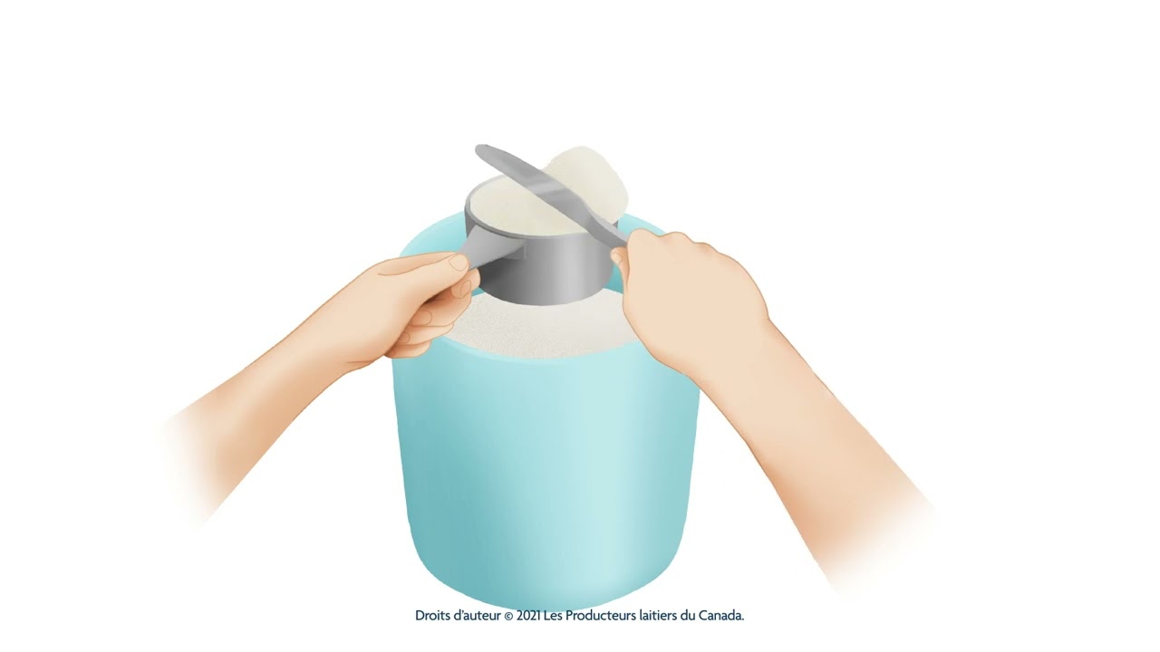 Technique pour mesurer des ingr&eacute;dients secs avec une tasse &agrave; mesurer