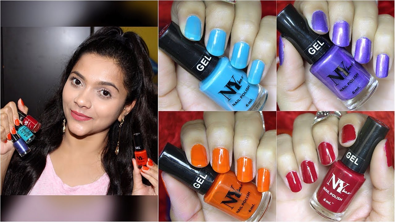 NEWLY LAUNCHED NY BAE GEL NAIL POLISH DETAILED REVIEW & SWATCHES | Pavithra iyer