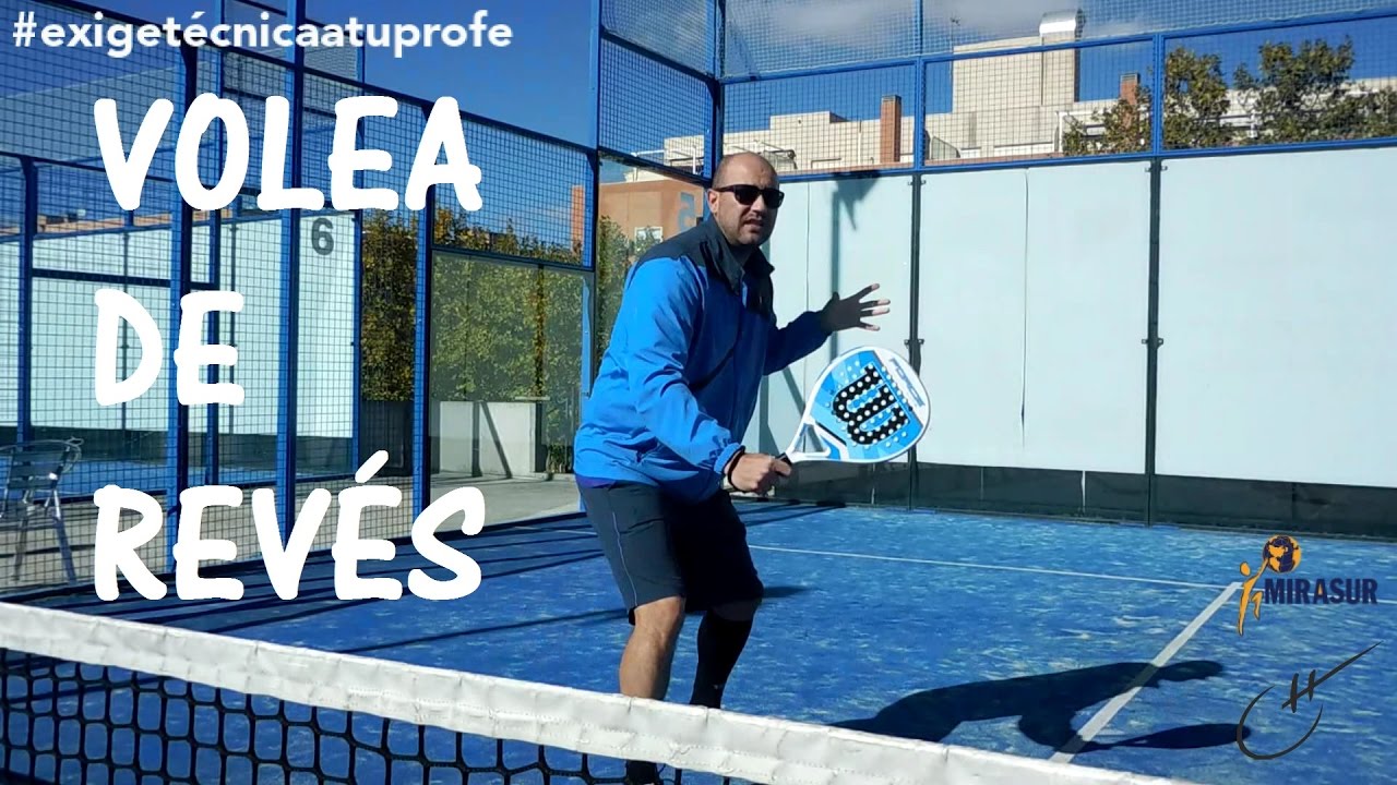 Pádel: Volea de revés