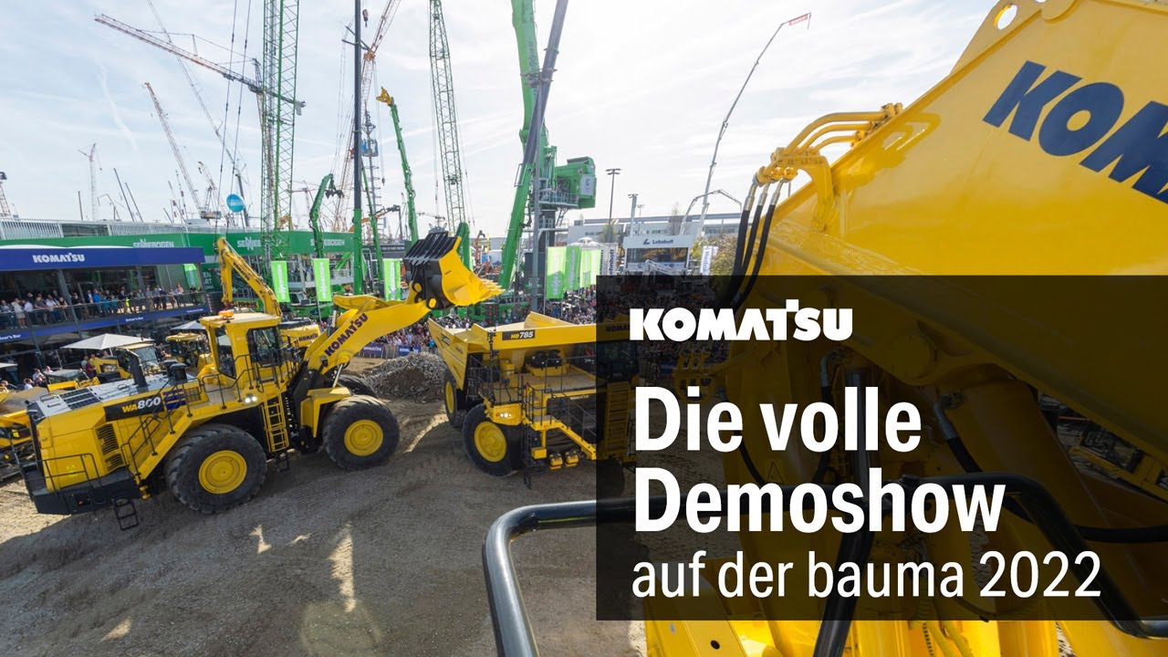 Volle Demoshow - Komatsu auf der bauma 2022