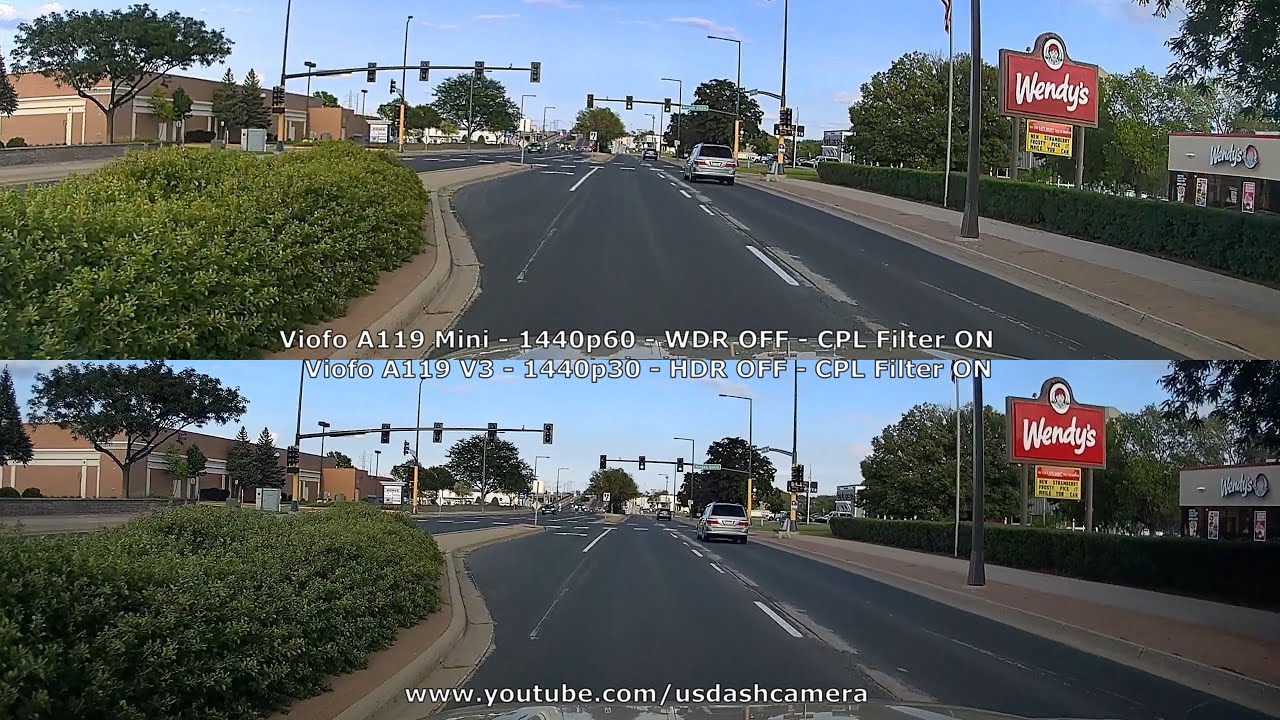 Viofo A119 Mini vs A119 V3 - Day & Night Samples