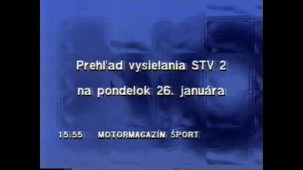 Kroky a záver vysielania - 25.január 1998 (STV2)