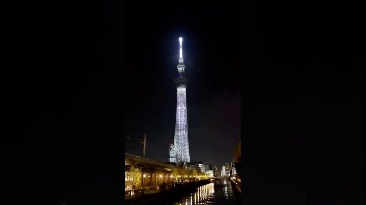 Tokyo Skytree in Tricolour During PM Modi’s Japan Visit 🇮🇳