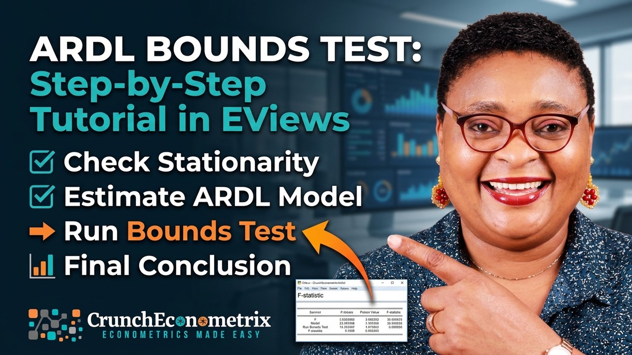 (EViews10): Оценка границ коинтеграционного теста #ardl #ecm #boundstest #cointegration