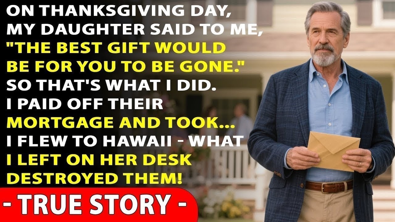 “THE BEST GIFT IS WHEN YOU’RE GONE,” MY DAUGHTER SAID—SO I GAVE HER ONE