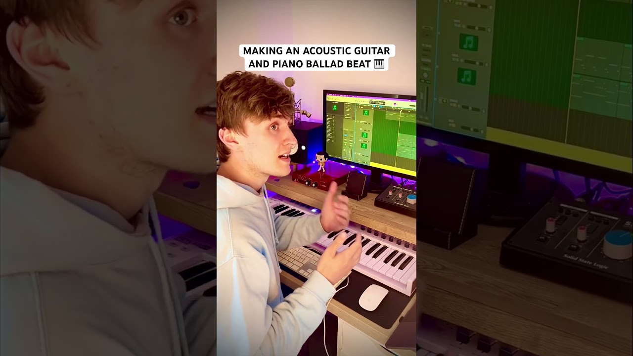 Making An Acoustic Guitar and Piano Ballad Type Beat #beatmaker