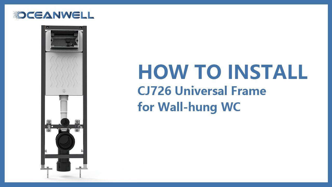 How to Install a Concealed Toilet Cistern丨Oceanwell CJ726 Concealed Cistern Installation Guide Video