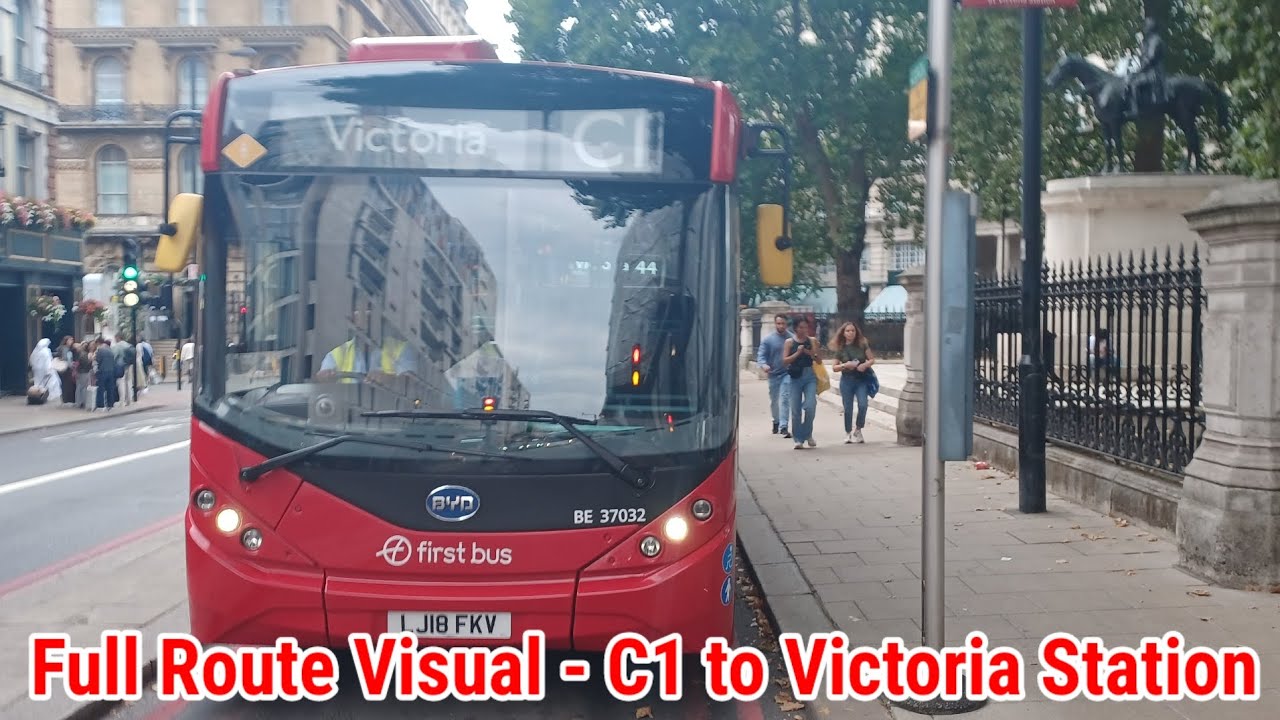 Full Route Visual | London Bus Route C1 - White City to Victoria | (BE37032e) LJ18FKV