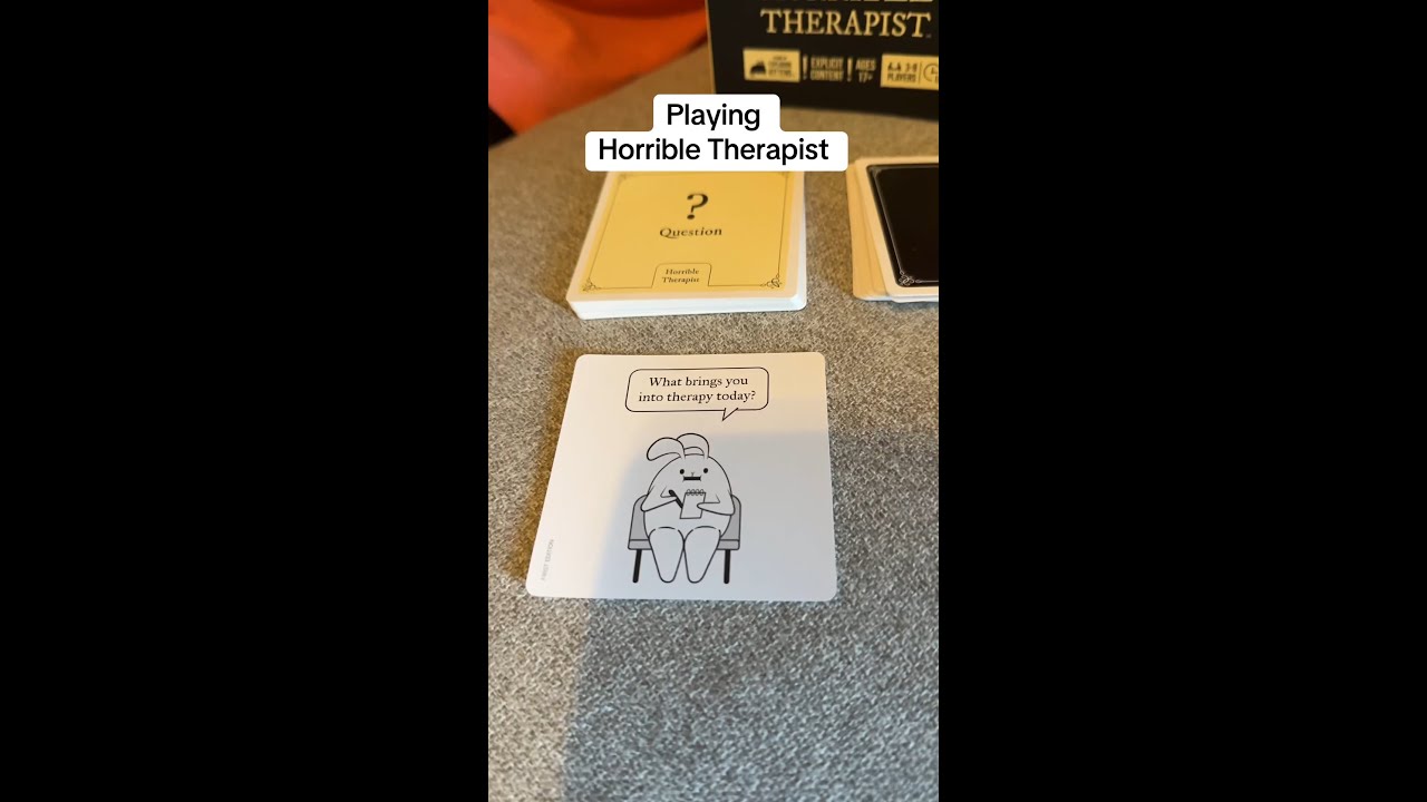 Horrible Therapist - A Card Game Where You Make Very Unpleasant Comics