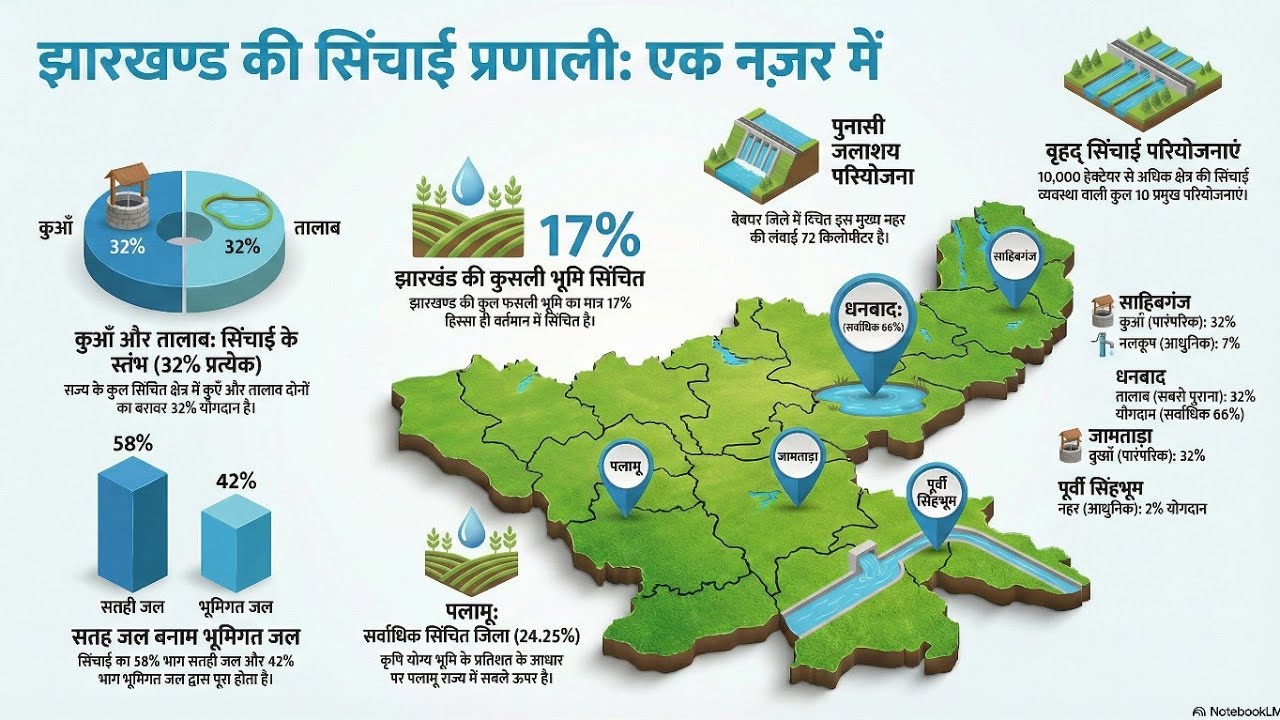 झारखण्ड की सिंचाई प्रणाली।।Jharkhand's irrigation system