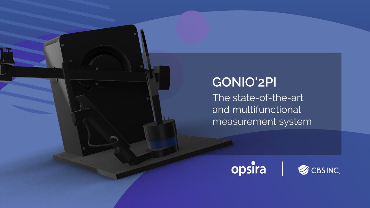 The state-of-the-art and versatile measurement system: Gonio2pi | opsira | CBS Japan