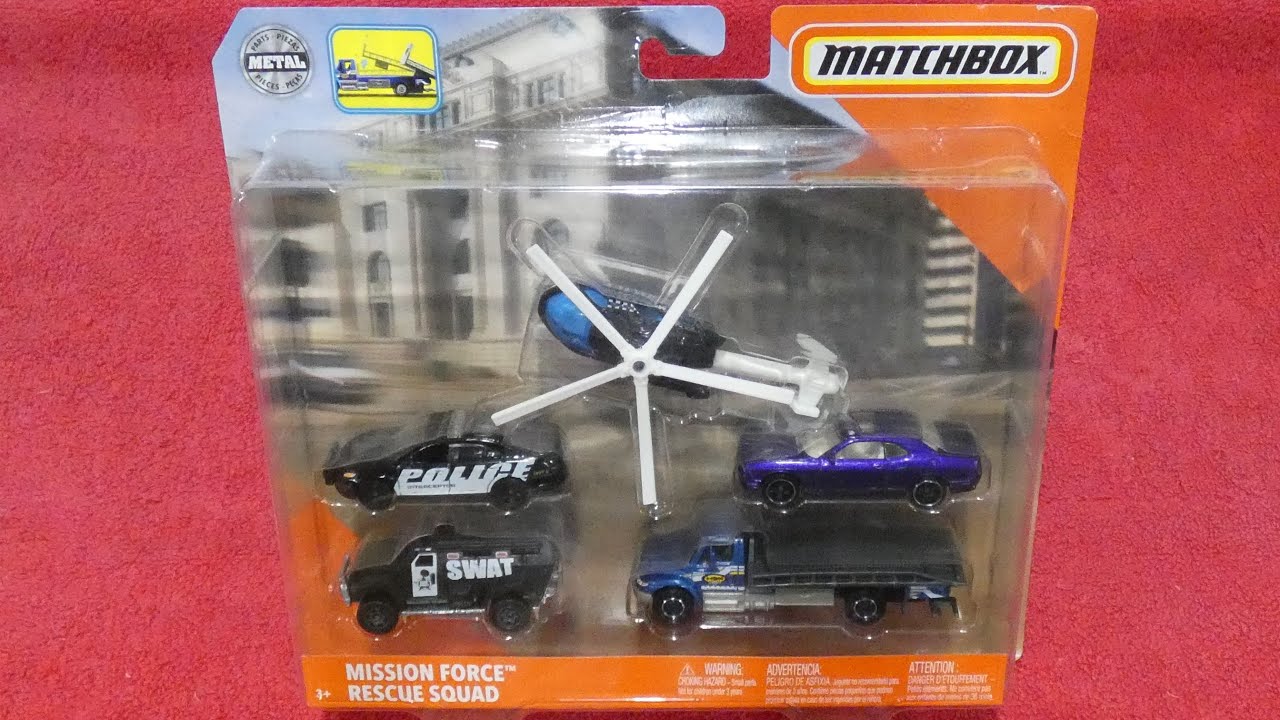 Matchbox MISSION FORCE RESCUE SQUAD 5 pack
