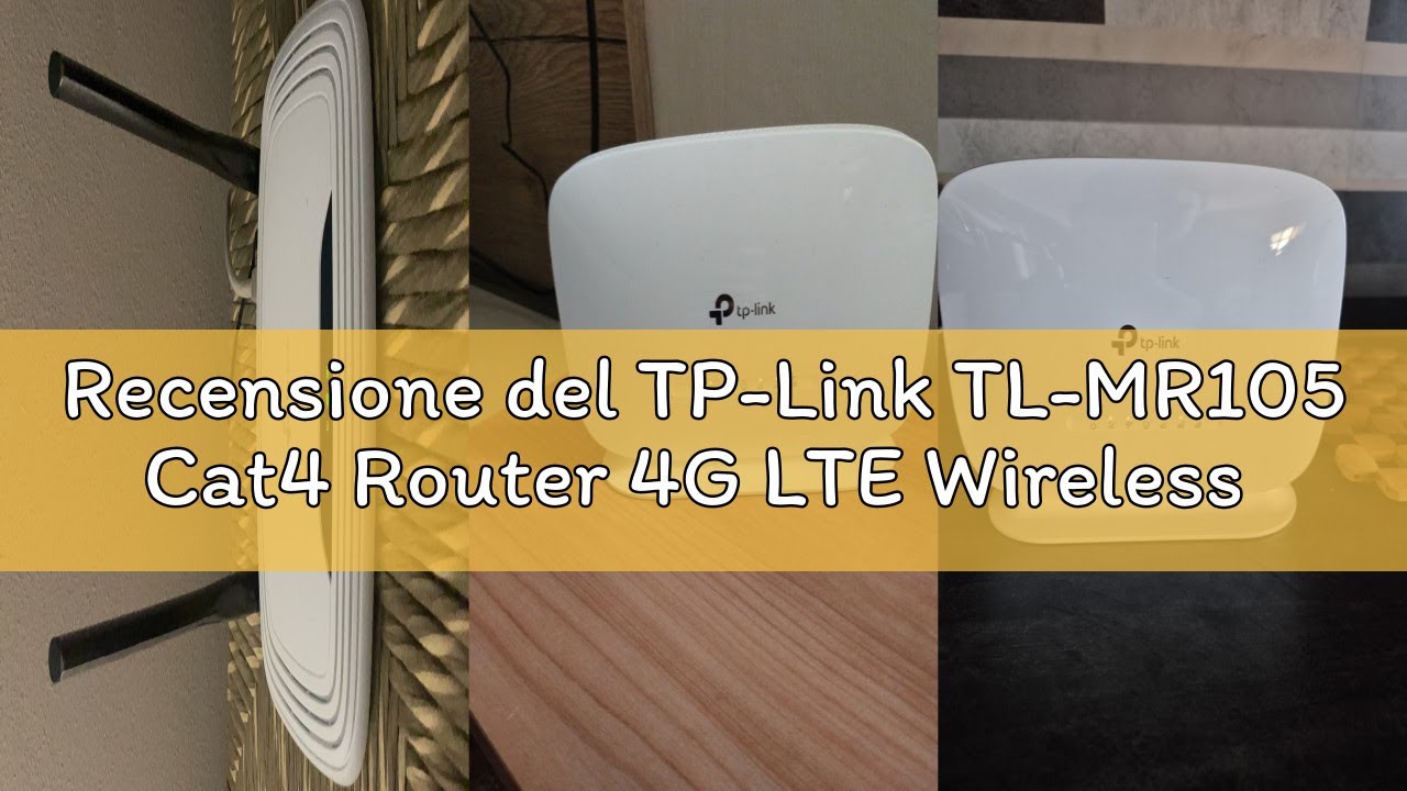 Recensione del TP-Link TL-MR105 Cat4 Router 4G LTE Wireless N300Mbps, Router WiFi con Sim, Porta LAN
