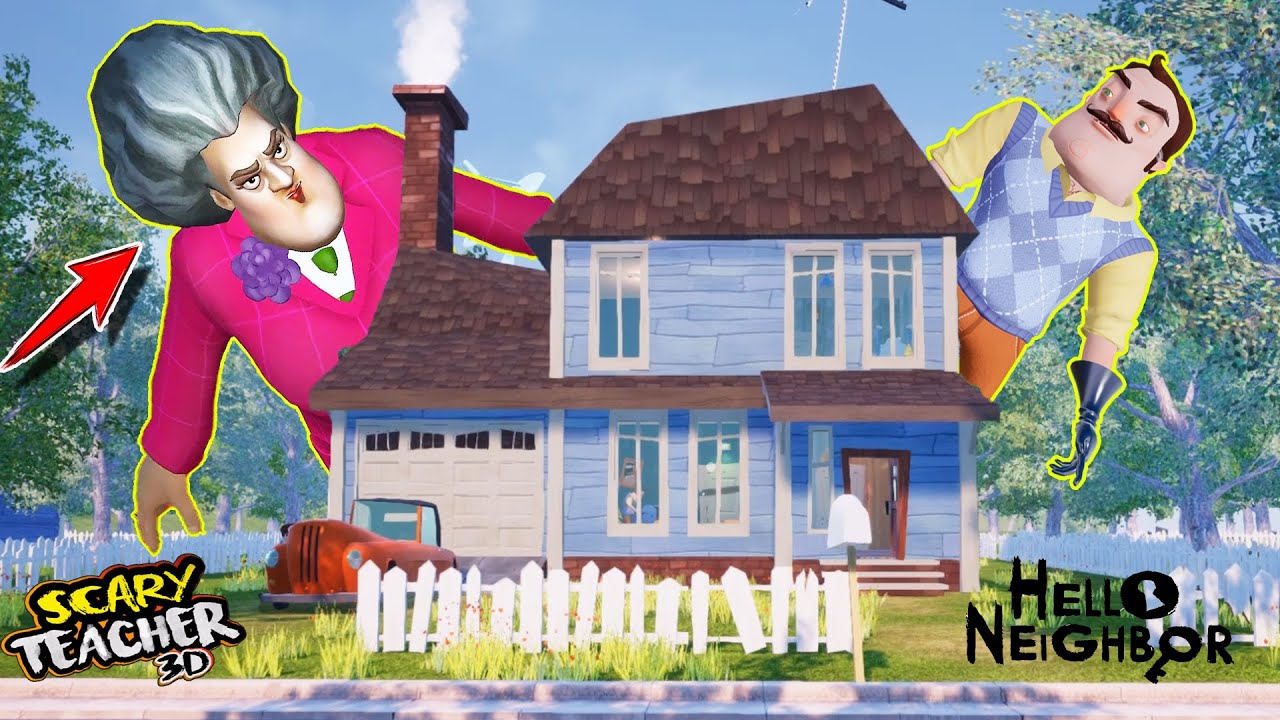 SCARY TEACHER NEREDEN ÇIKTI?  😱 Hello Neighbor Scary Teacher Mod