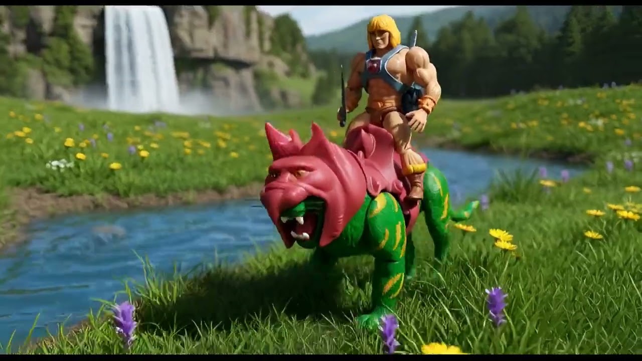 action figure HE MAN E GATA GUERREIRO