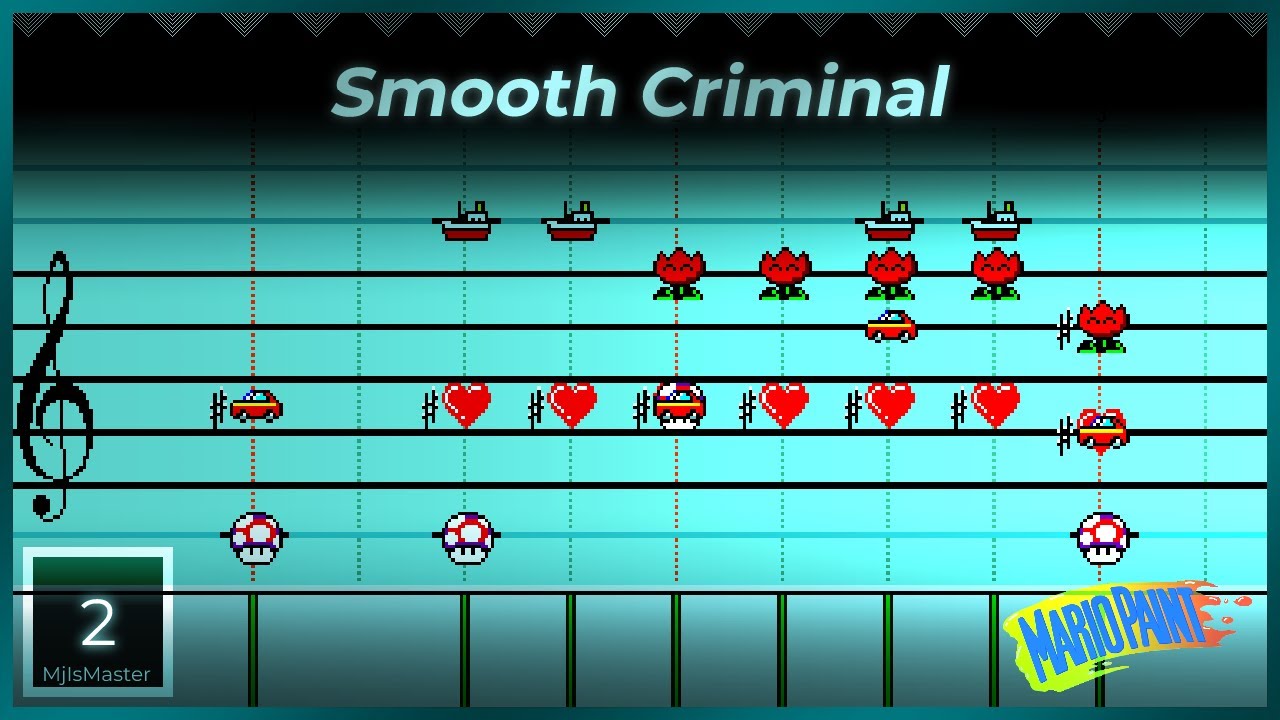 Michael Jackson: Smooth Criminal - Mario Paint Composer