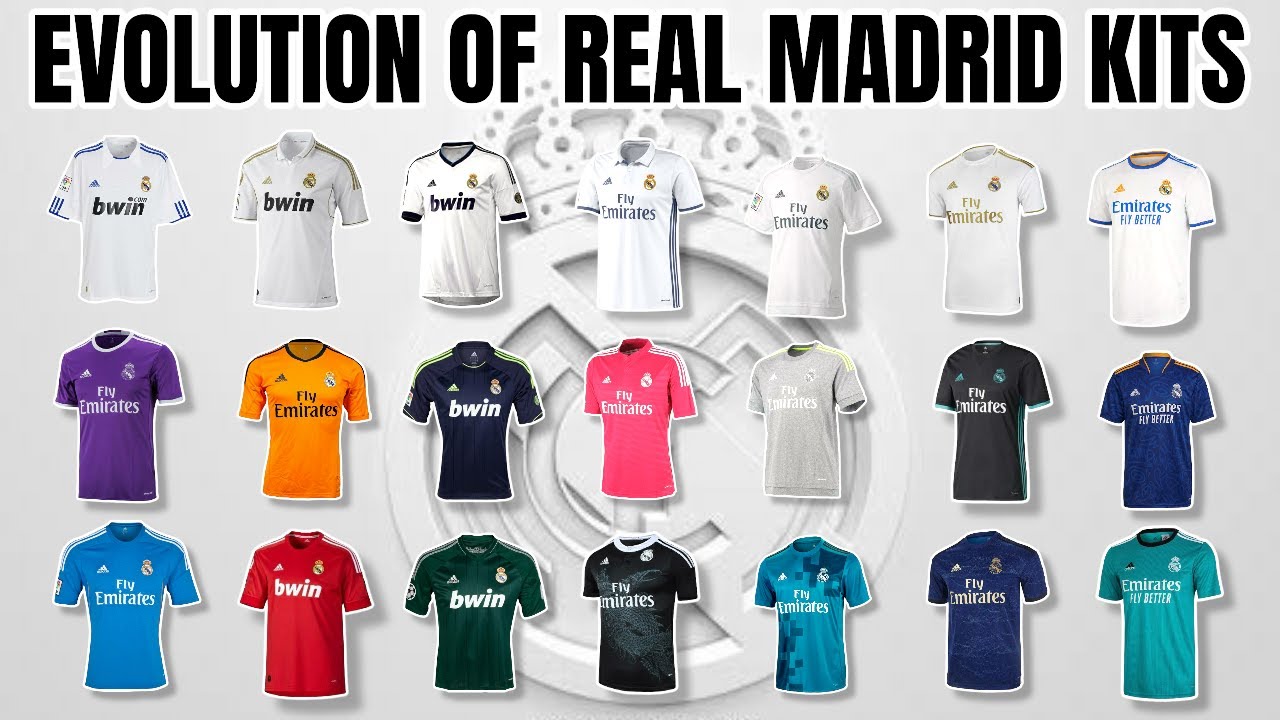 The Evolution Of Real Madrid Kits, Jersey Real Madrid Terbaik Dari Masa Ke Masa