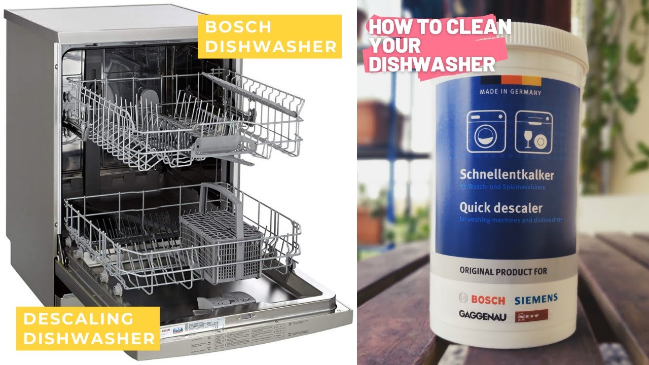 How to Clean/Descale Bosch Dishwasher | Bosch Siemens Quick Descaler for Dishwasher