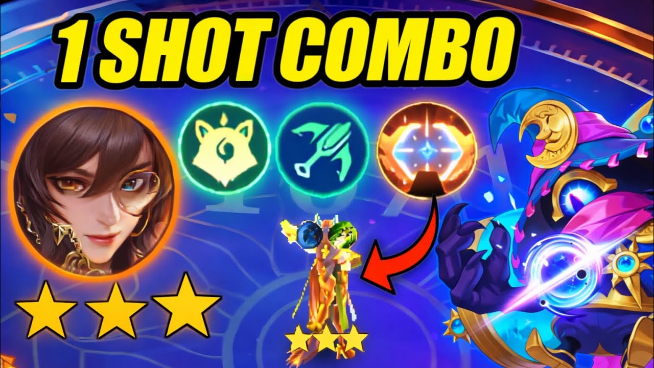 STRONGEST MARKSMAN LESLEY 1 SHOT ENEMY X MYSTIC MEOW COMBO | MAGIC CHESS GAMEPLAY 