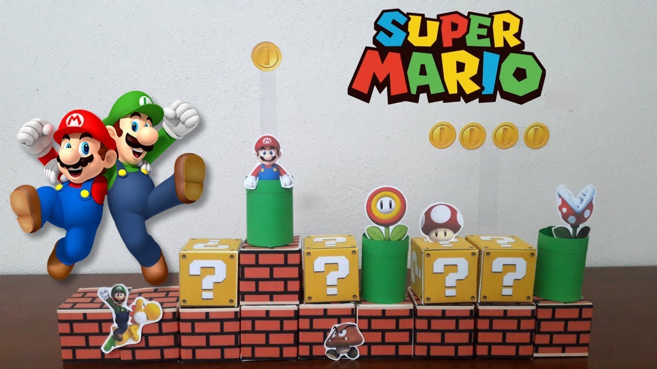 CAIXA CUBO SUPER MARIO - MONTE SEU CENÁRIO - PROJETO MOMENTO FESTEIRA - ESPECIAL 50K #30