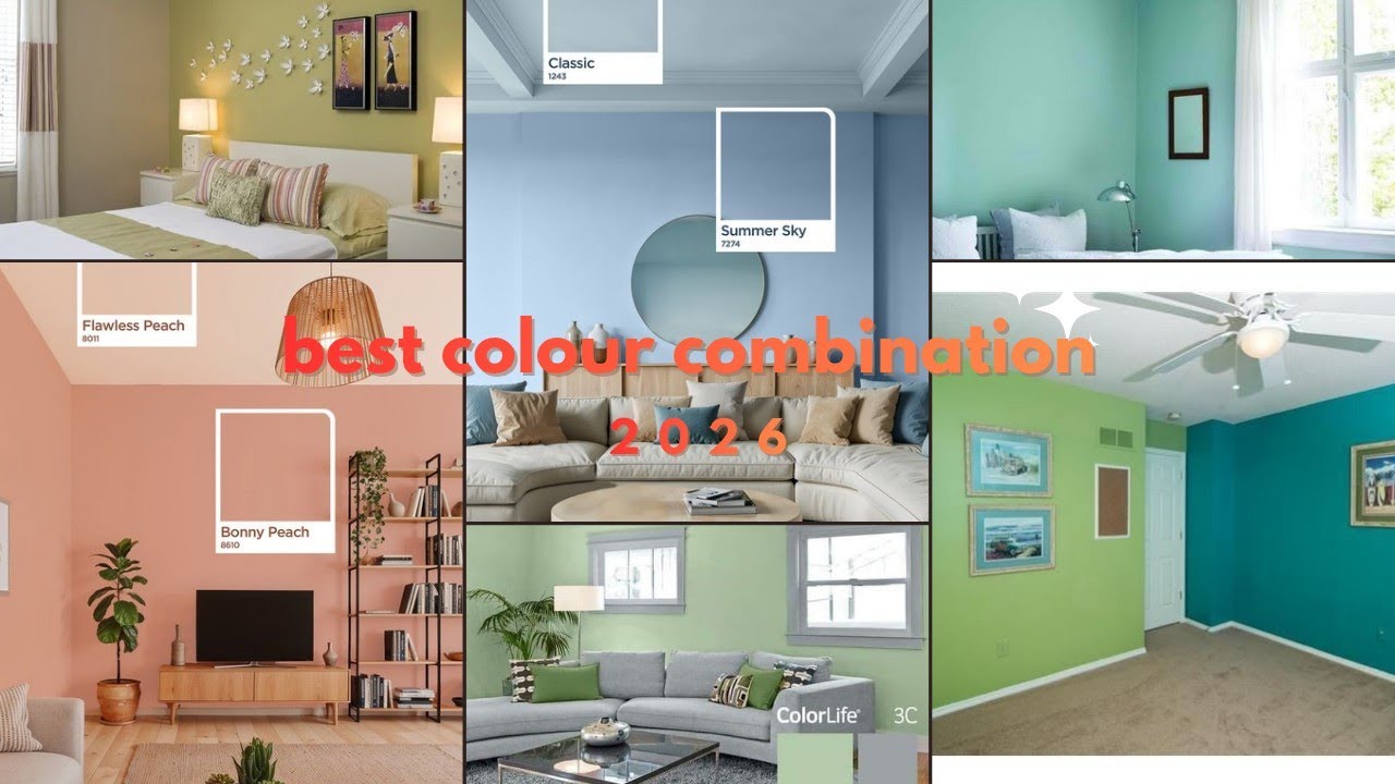Interior wall colour combination with codes|best colour combination ideas 2026 