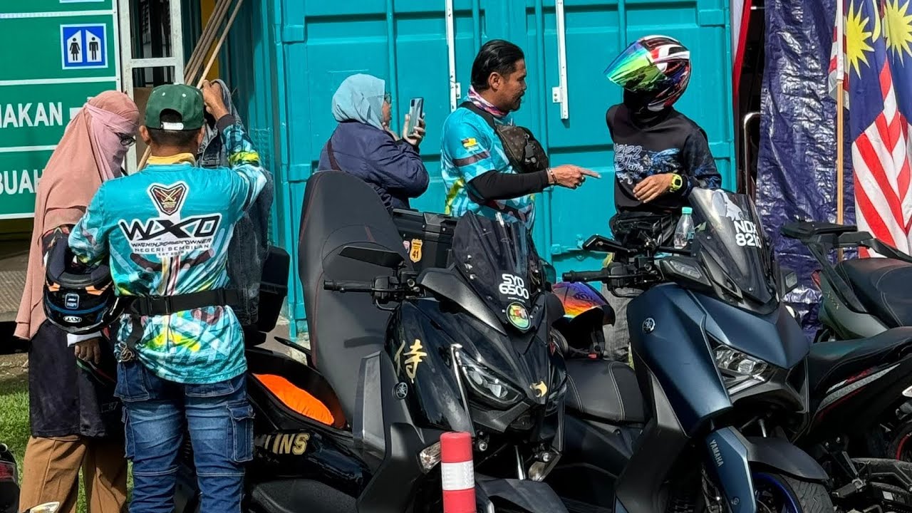 Part 24 - Laksa Udang iRyani makan Couple Ride Waghih Xmax Owner Penang Kapel Ride WXO Pulau Pinang
