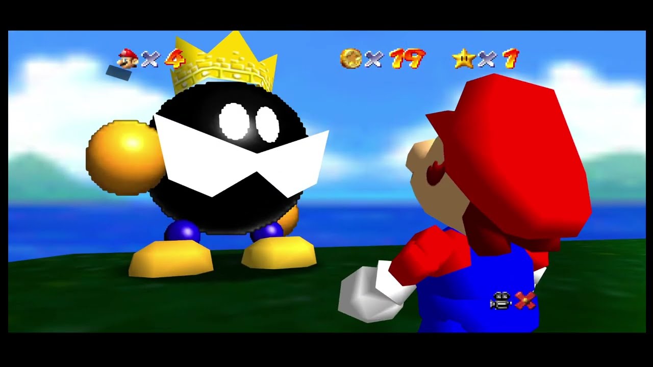 SUPER MARIO 64, (6 ESTRELLAS DEL PRIMER NIVEL)