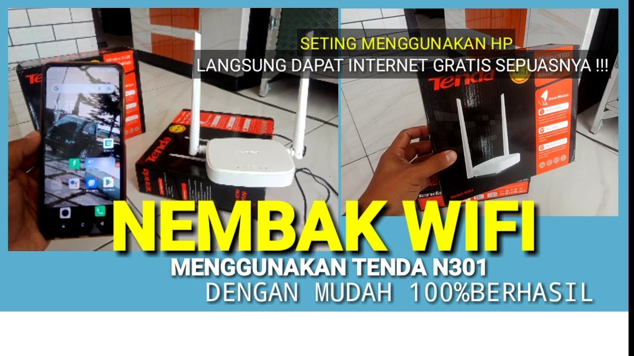 Nembak wifi tetangga menggunakan tenda n301