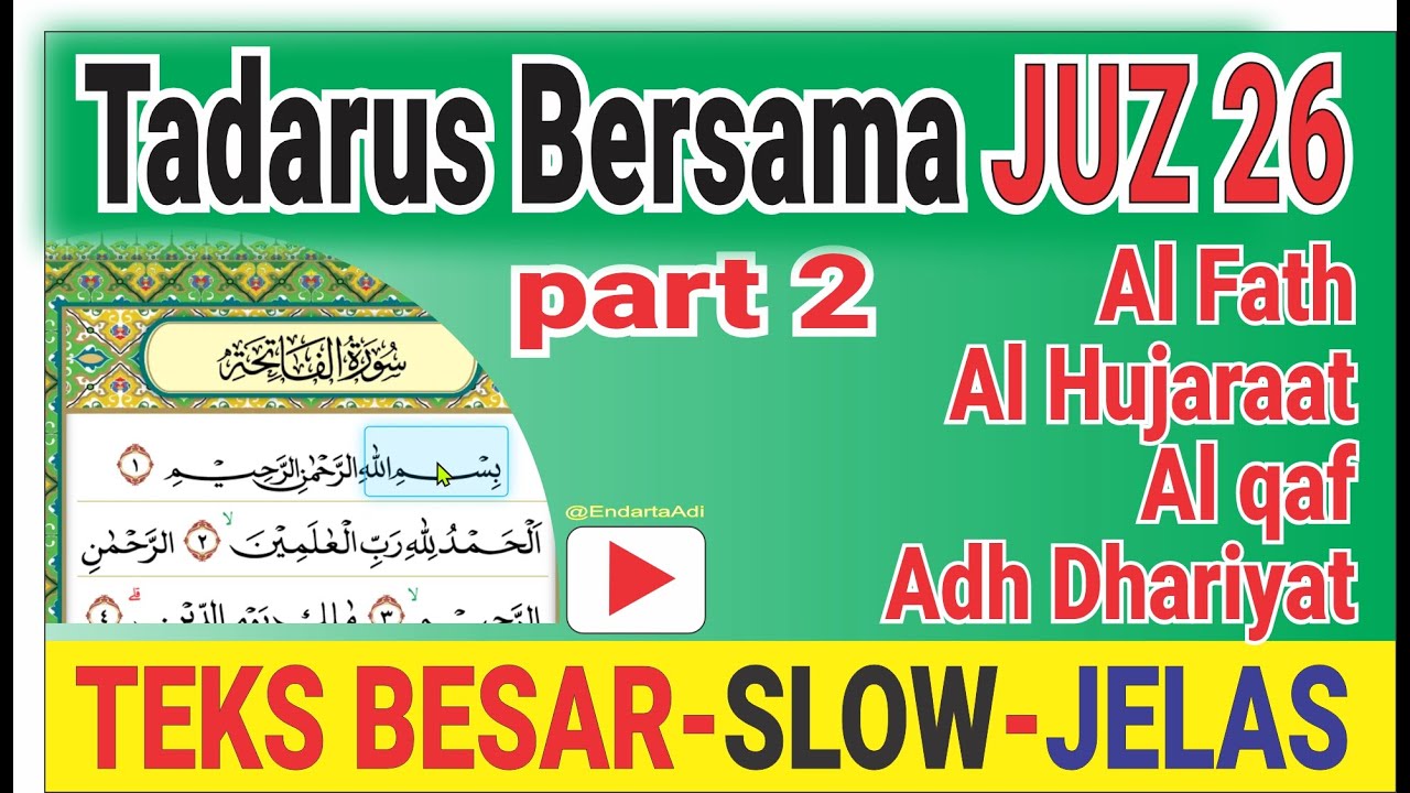 [LIVE] Tadarus Bareng Ramadan Juz 26 part 2 Kecepatan Slow - Fokus Tajwid & Kelancaran