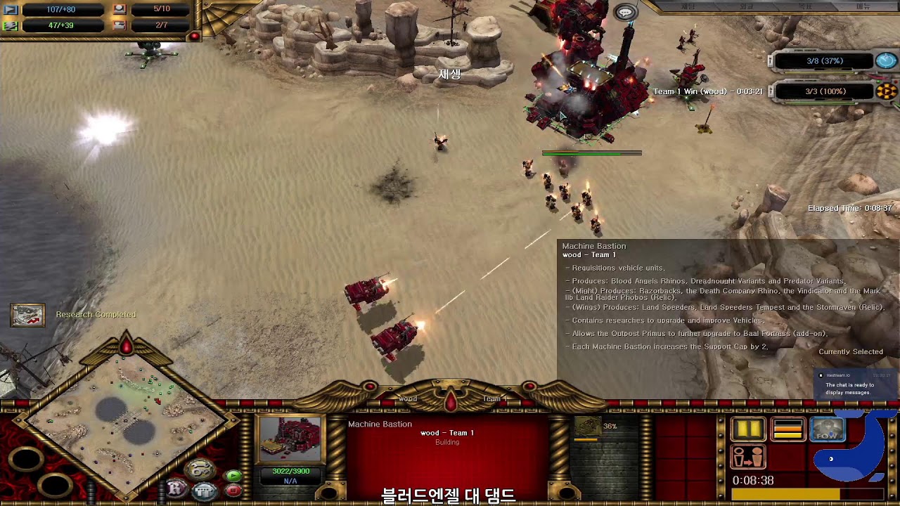 던옵1 유니피 관전 세 경기 dow1 ss unification 다크엔젤 호넷 그라브 탱크 블러드엔젤 댐드