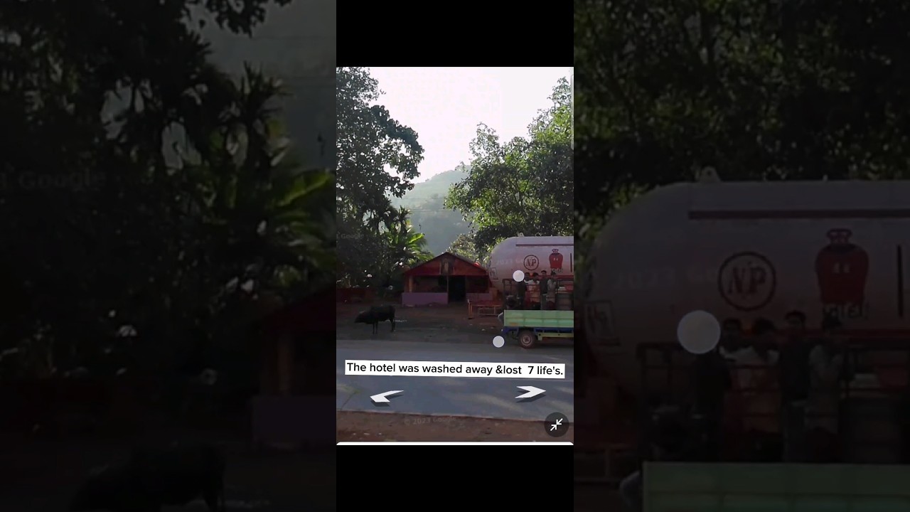 Shiroor land slide before & after Pic.🤲🙏 Pray of those who missing in land slide.#trending#shiroor