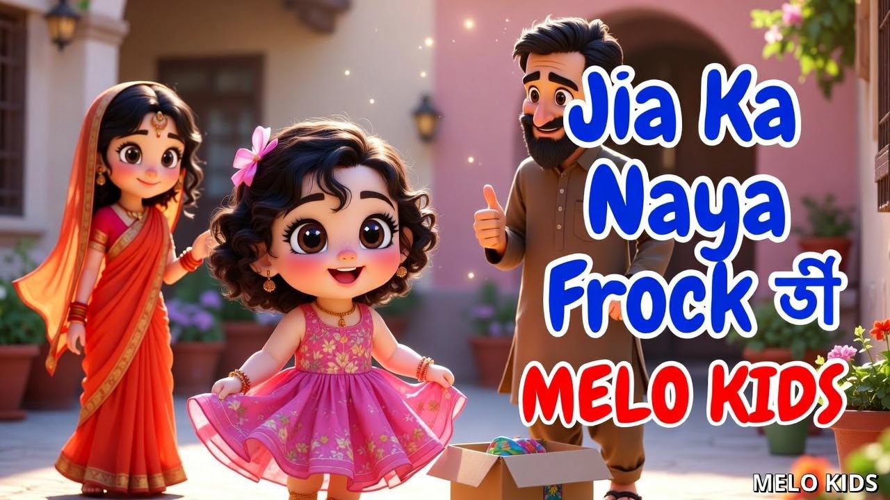 Jia Ka Naya Frock 👗🎶  | Fun Hindi Nursery Rhyme for Kids | Melo Kids 🌈