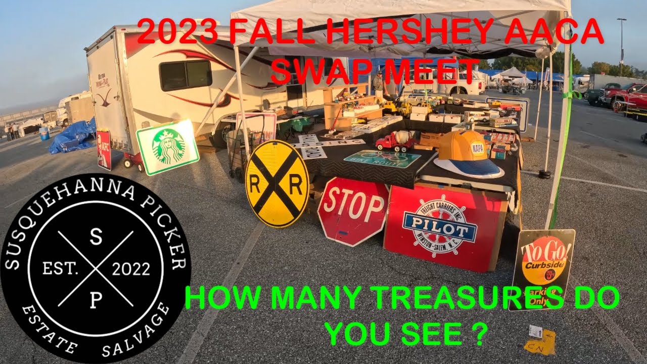 2023 FALL HERSHEY AACA SWAP MEET FLEA MARKET NOT ONLY CARS BUT CELEBRITIES AS WELL PICKERS !