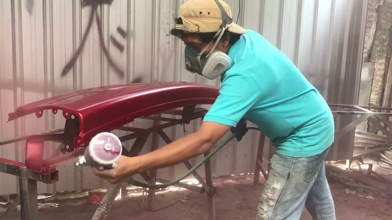 SPRAYGUN 100 Ribuan, HASIL KELAS SULTAN. Emang Bisa..!? Nyoohh Kremusen Matt..!! @ColliAirbrush 😋