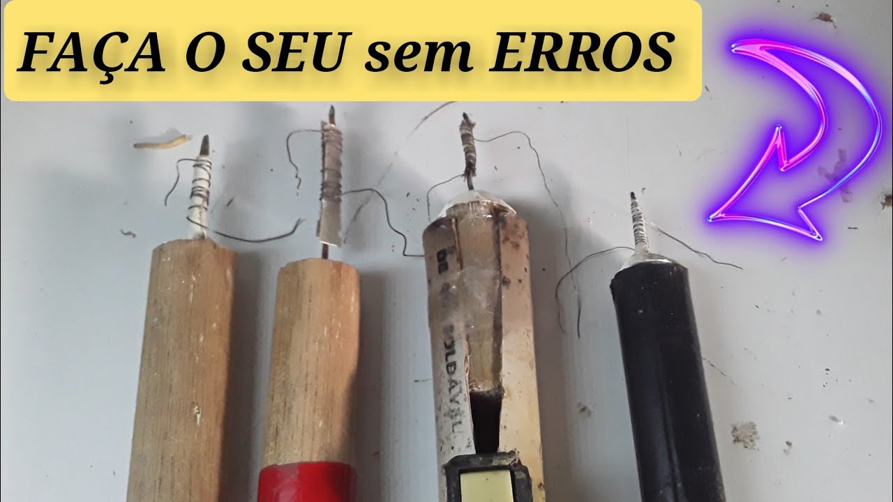 Ferro de Solda Caseiro .Faça o seu sem  erros Surper dicas