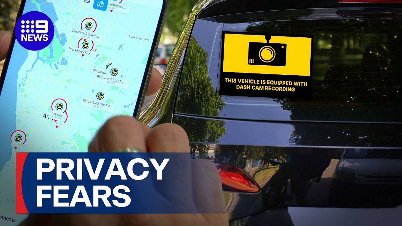Invasive dashcam app sparking privacy fears | 9 News Australia