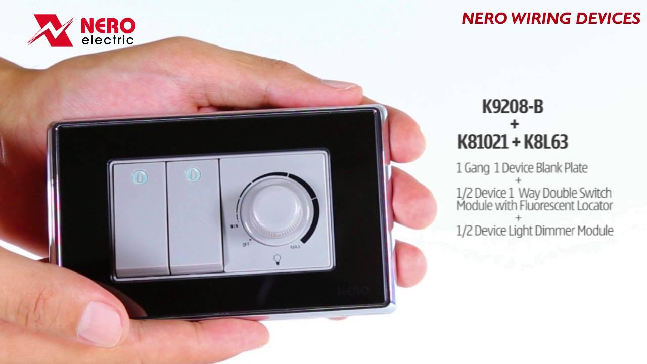 NERO WIRING DEVICES CRYSTAL K9208-B + K81021 + K8L63
