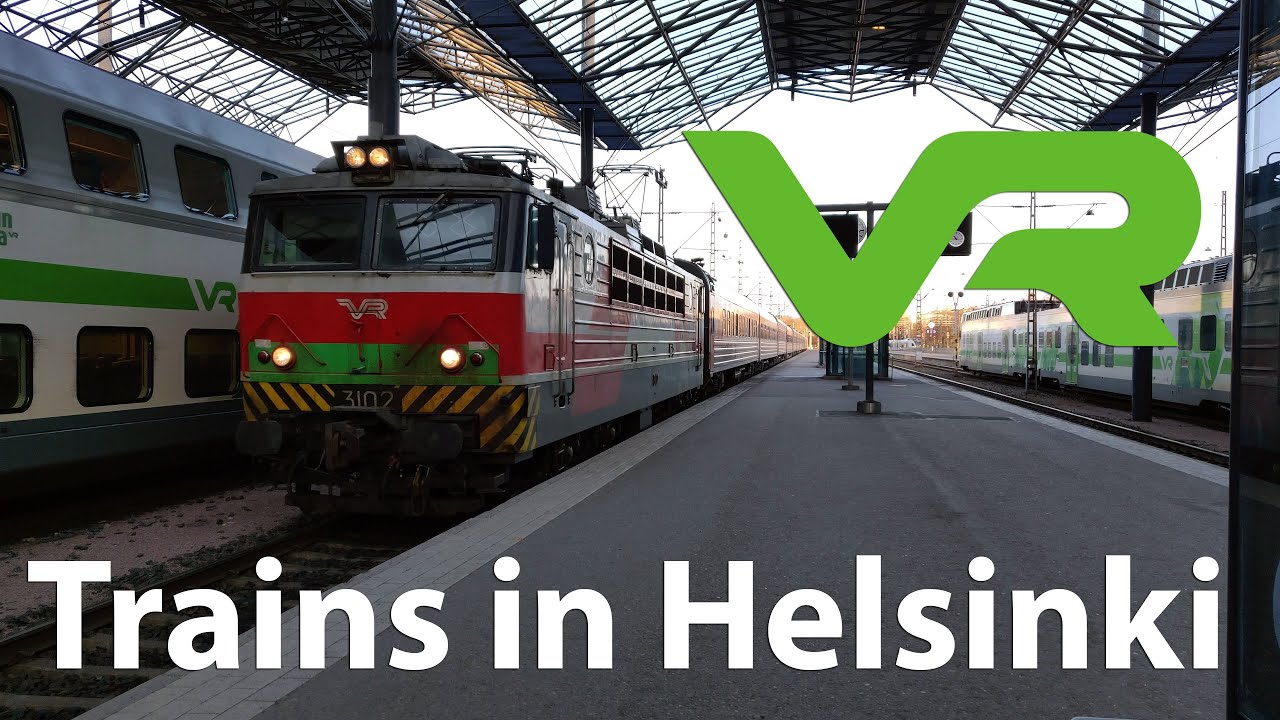 Trains in Finland | Helsinki rautatieasema | VR Finnish Railways | 04-01-2020