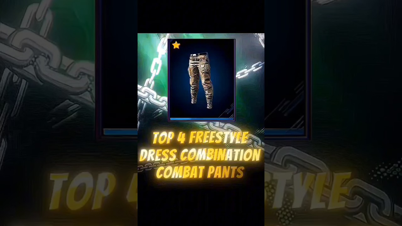 🗣️TOP 4 FREESTYLE DRESS COMBINATION  With COMBAT PANTS 🔥💀