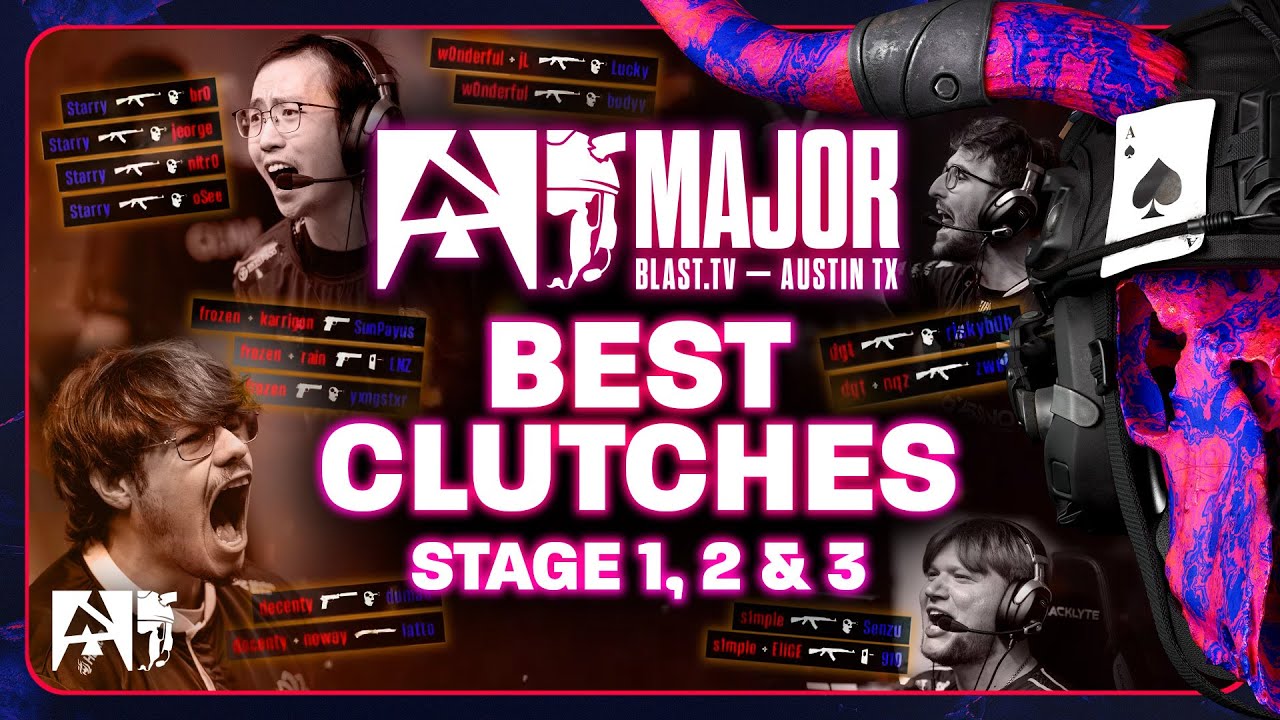 BEST CLUTCHES of BLAST tv Austin Major 2025